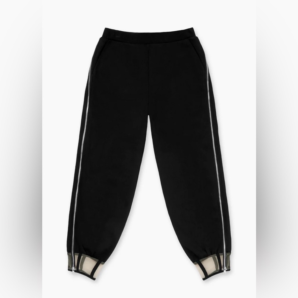 RtA Women’s Nora Black Joggers with Zippers